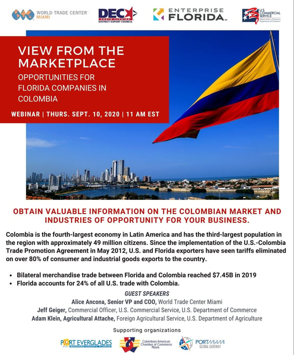 A View from the Marketplace - Opportunities for Florida Companies in Colombia